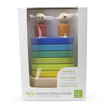 Load image into Gallery viewer, 11 Piece Tegu Magnetic Floating Stacker Building Block Set, Rainbow
