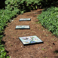 Load image into Gallery viewer, 12 in. x 12 in. Outdoor Essentials Hummingbird Stepping Stone, Weather Resistant, Easy Installation, Garden Path