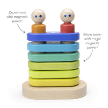 Load image into Gallery viewer, 11 Piece Tegu Magnetic Floating Stacker Building Block Set, Rainbow