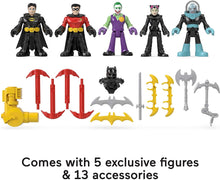 Load image into Gallery viewer, Fisher-Price Imaginext DC Super Friends Super Surround Batcave, interactive Batman playset with lights, sounds and 5 exclusive figures