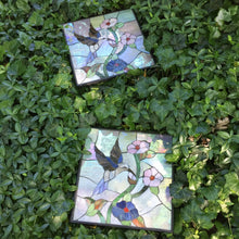 Load image into Gallery viewer, 12 in. x 12 in. Outdoor Essentials Hummingbird Stepping Stone, Weather Resistant, Easy Installation, Garden Path