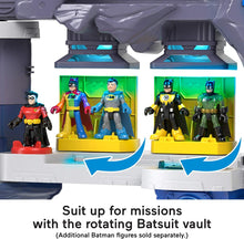Load image into Gallery viewer, Fisher-Price Imaginext DC Super Friends Super Surround Batcave, interactive Batman playset with lights, sounds and 5 exclusive figures
