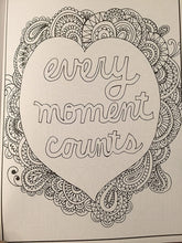 Load image into Gallery viewer, 1 Timeless Creations Words To Color By Live, Love And Laugh 12'' X 12''