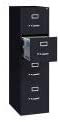 Load image into Gallery viewer, Hirsh Industries 22&quot; Deep Vertical File Cabinet 4-Drawer Letter Size Black, 17892