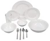 Load image into Gallery viewer, Nova White Round 62-Piece Dinnerware Set, Service for 6