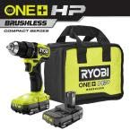 Load image into Gallery viewer, ONE+ HP 18V Brushless Cordless Compact 1/2 in. Drill/Driver Kit with (2) 1.5 Ah Batteries, Charger and Bag