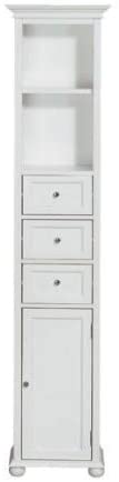 Bathroom Storage Cabinet 15 in. with Slender Design, White