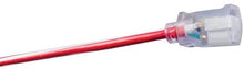 Load image into Gallery viewer, Southwire 2549SWUSA1 100-Feet, Contractor Grade, 12/3 Extension Cord, With Lighted End; Red White And Blue, American Made Extension Cord, Indoor and Outdoor Use, Water Resistant Flexible Jacket