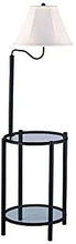 Load image into Gallery viewer, Mainstays Glass Furniture Floor Lamp (Matte Black Finish)