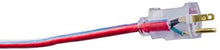Load image into Gallery viewer, Southwire 2549SWUSA1 100-Feet, Contractor Grade, 12/3 Extension Cord, With Lighted End; Red White And Blue, American Made Extension Cord, Indoor and Outdoor Use, Water Resistant Flexible Jacket