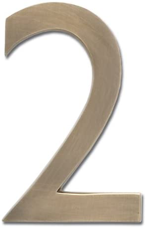 Architectural Mailboxes 3585AB-1 Brass 5-Inch Floating House