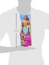 Load image into Gallery viewer, Barbie Dreamtopia Merman Doll, Approx. 12-Inch with Blue Rainbow Tail and Blonde Hair, for 3 to 7 Year Olds