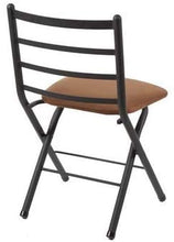 Load image into Gallery viewer, Two-Tone Ladder Back Folding Chair with Microfiber Seat, 4-Pack