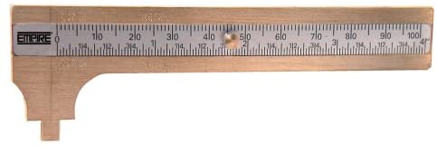 Empire Level 2783 Brass Pocket Caliper