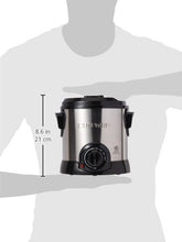 Load image into Gallery viewer, Chefman Fry Guy Deep Fryer with Removable Basket, Easy-to-Clean Non-Stick Coating and Cool-to-Touch Exterior, Adjustable Temperature Control, 4.2 Cup/ 1 Liter Capacity, Stainless Steel