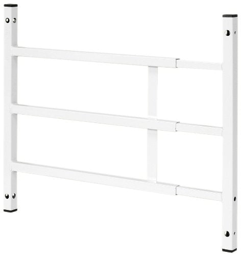 Defender Security S 4756 FIXED Window Guard, 31 in. - 54 in. x 15-1/4 in., Steel, White, 3-Bar, NON-EGRESS
