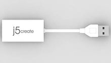 Load image into Gallery viewer, j5create JUE125 USB 2.0 Ethernet Adapter for Windows RT