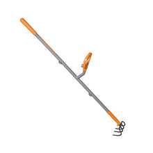 Load image into Gallery viewer, Ergieshovel ERG-CLTV45 4 Tine Garden Soil w/54 Shaft, 5 in 1 Piece Forged Steel Head Cultivator, Gray/Orange
