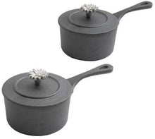 Load image into Gallery viewer, The Pioneer Woman Timeless Beauty Mini Preseason Plus Cast Iron Sauce Pans, Set of 2