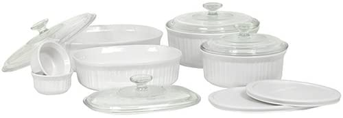 CorningWare French White 12-Piece Bake-and-Serve Gift Set