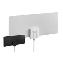 Load image into Gallery viewer, One For All HDTV Indoor Antenna for 1080P 4K Free TV Channels, 25 Miles Reception Range, 10ft Coax Cable Included, Thin Dual Color Design White/Black, Model 14503