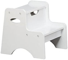 Load image into Gallery viewer, KidKraft Two Step Stool for Kids in White