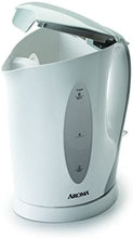 Load image into Gallery viewer, Aroma Housewares AWK-105 Electric Water Kettle, 1.7-Liter, White/Grey