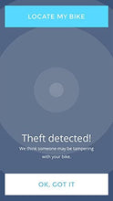 Load image into Gallery viewer, Lattis Ellipse Keyless Smart Solar Bike Lock with Theft Detection, Blue