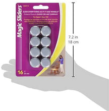 Load image into Gallery viewer, MAGIC SLIDERS 02516 Self-Adhesive 1&quot; Round Sliding Discs 16 Pack