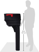 Load image into Gallery viewer, Rubbermaid Large Deluxe Plastic Mailbox and Post Combo