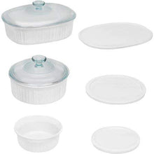 Load image into Gallery viewer, CorningWare French White 8-Piece Round and Oval Baking Casserole Set