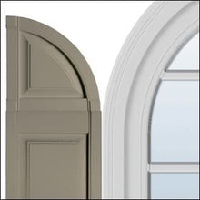 Load image into Gallery viewer, Mid-America 00 97 0003 167 Bordeaux 14 3/4" Raised Panel Shutter Quarter Round Arch Top (Pair)