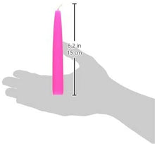 Load image into Gallery viewer, Zest Candle 12-Piece Taper Candles, 6-Inch, Hot Pink
