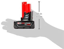 Load image into Gallery viewer, Milwaukee 48-11-2412 Twin Pack of 3.0 Amp Hour Extended Capacity 12V Lithium Ion Batteries
