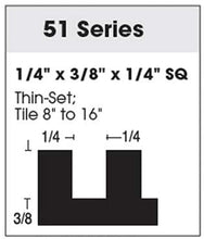 Load image into Gallery viewer, SuperiorBilt ProBilt Series 1/4 in. x 3/8 in. x 1/4 in. Square Notch Trowel