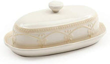Load image into Gallery viewer, The Pioneer Woman Farmhouse Lace Butter Dish with Gravy Boat and Salt and Pepper Shakers