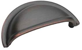 3 in. Solid Brass Cup Drawer Pull (Set of 10)