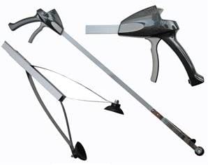 ArcMate EZ Reacher PRO Outdoor Suction Cup Reacher with Locking Grip and Larger Handle, Professional Indoor Commercial and Outdoor Use, Collapsible