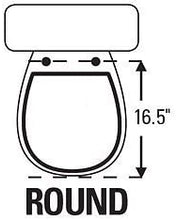 Load image into Gallery viewer, TOPSEAT Art of Acryl Round Wood Toilet Seat with Slow Close Chromed Metal Hinges
