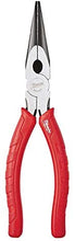 Load image into Gallery viewer, Milwaukee 48-22-6101 8-Inch Long Nose Pliers with Reaming Head and Onboard Fish Tape Pulling
