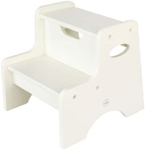 Load image into Gallery viewer, KidKraft Two Step Stool for Kids in White