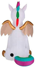 Load image into Gallery viewer, Home Accents Christmas Pegasus Unicorn 5 ft. LED Inflatable