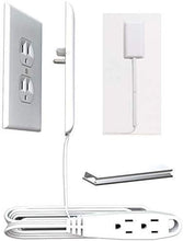 Load image into Gallery viewer, Sleek Socket Ultra-Thin Pet Proofing Outlet Cover with 3 Outlet Extension Cord and Cord Cover Kit (9 ft, oversize)