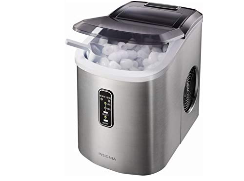 Insignia- 26-Lb. Portable Ice Maker Stainless Steel - New