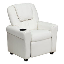 Load image into Gallery viewer, Flash Furniture Contemporary Beige Vinyl Kids Recliner with Cup Holder and Headrest