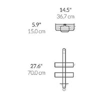 Load image into Gallery viewer, simplehuman Adjustable Shower Caddy, Stainless Steel + Anodized Aluminum