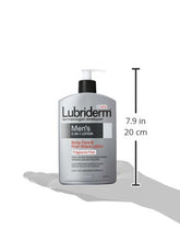 Load image into Gallery viewer, Lubriderm Men's 3-In-1 Unscented Lotion Enriched with Soothing Aloe for Body and Face, Non-Greasy Post Shave Moisturizer, Fragrance-Free, 16 fl. oz