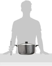 Load image into Gallery viewer, Imusa Charcoal USA IMU-91636 Stock Pot with Glass Lid 10-Quart, Dark Grey, 10Qt