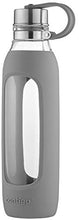 Load image into Gallery viewer, Contigo Purity Glass Water Bottle with Silicone Tethered Lid, 20oz, Radiant Orchid