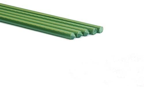 Allfenz 10 Piece Polyethylene Coated Garden Stakes, 6' L